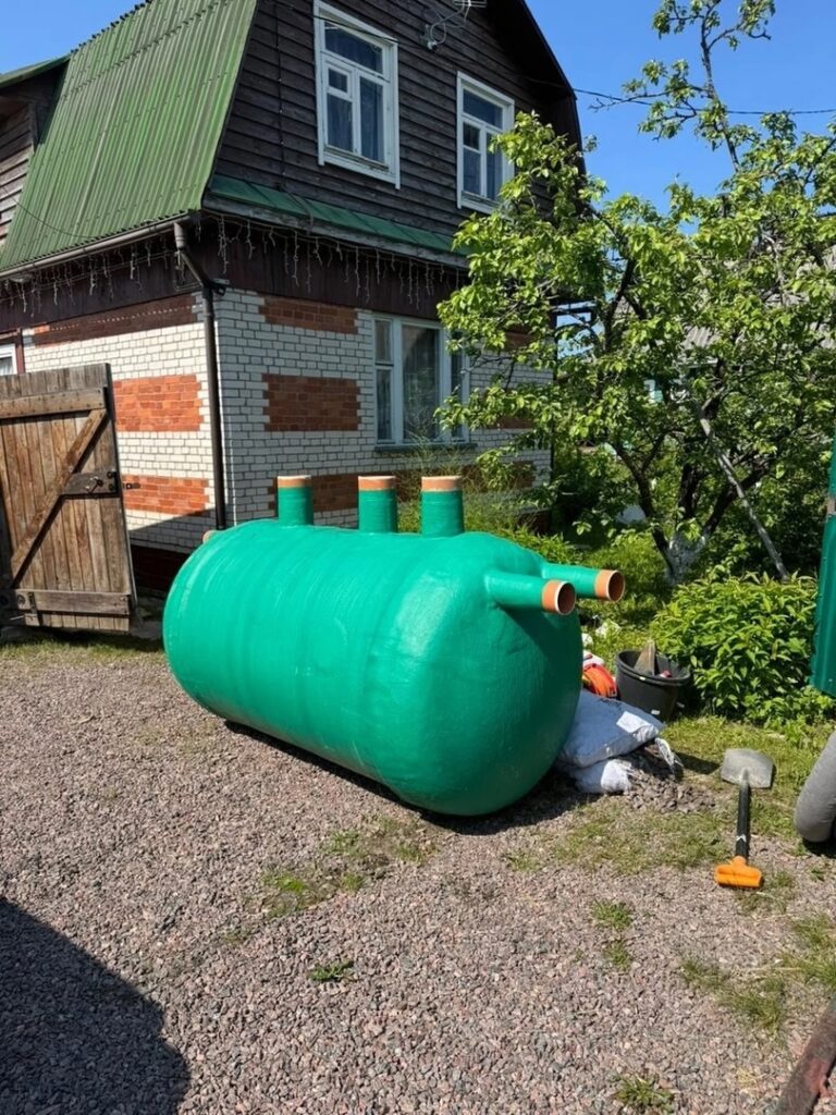 Монтаж септика 1.5 куба Сосновый Бор